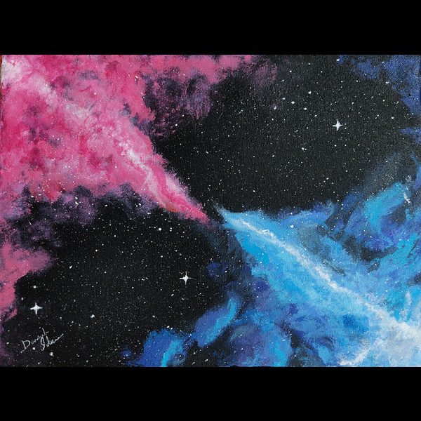 Beautiful Galaxy View Acrylic Painting